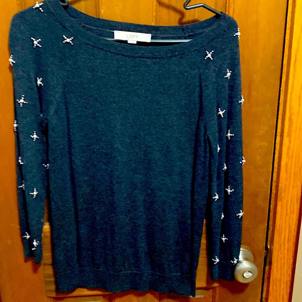 Loft beaded sweater